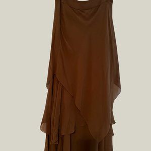 Vintage brown long skirt